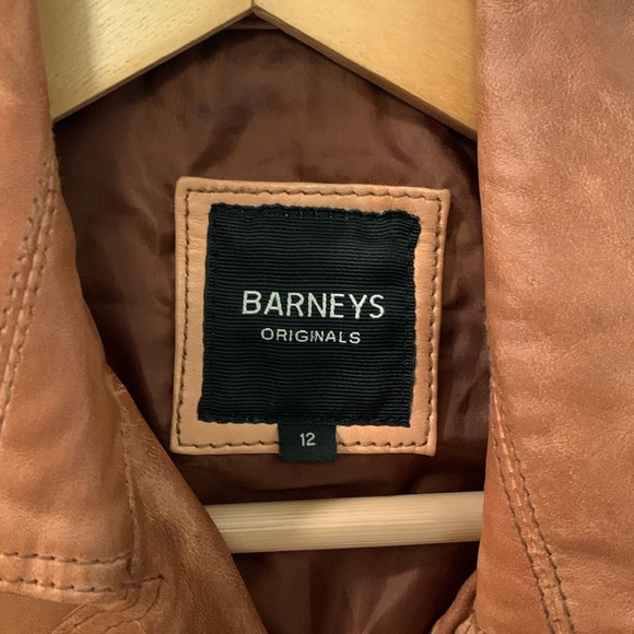 Barneys Originals brown leather jacket - Picture 3 of 6